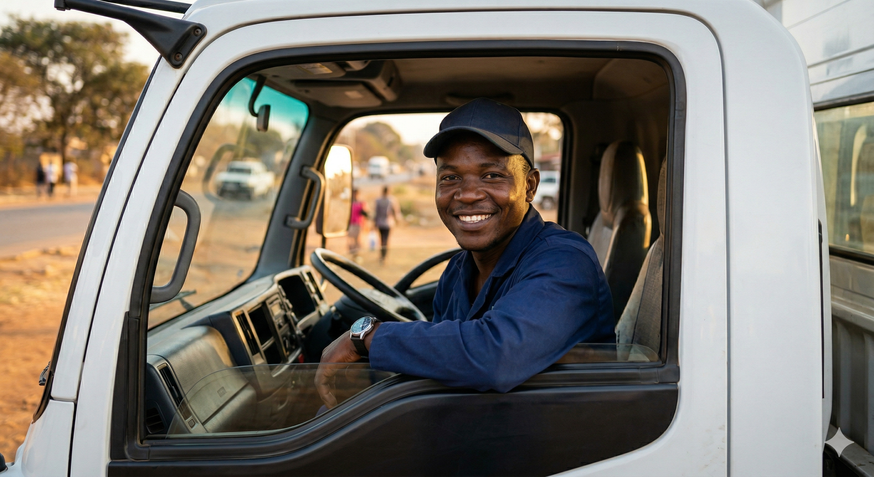 Smiling Trift Driver